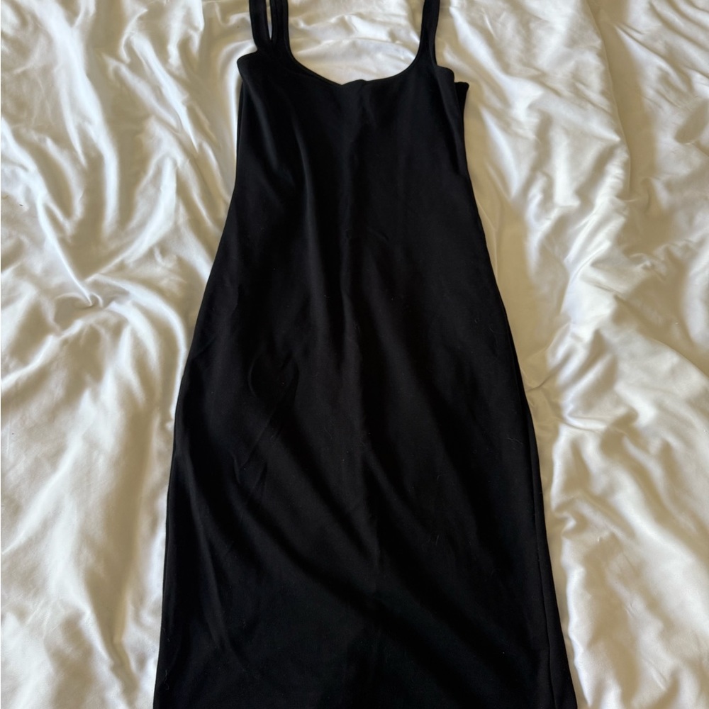 American Apparel Black Strapless Dress
